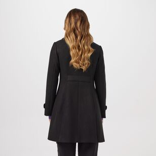 Leona Edmiston Ruby Women's Fit and Flare Coat Black