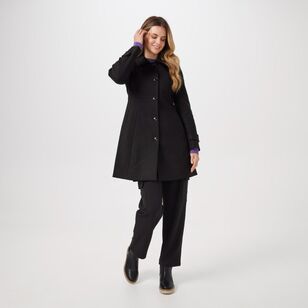 Leona Edmiston Ruby Women's Fit and Flare Coat Black