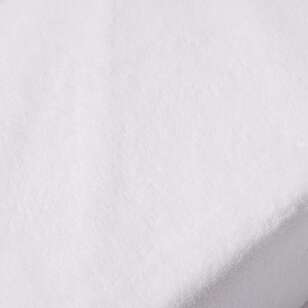 Soren Coral Fleece Waterproof Mattress Protector White