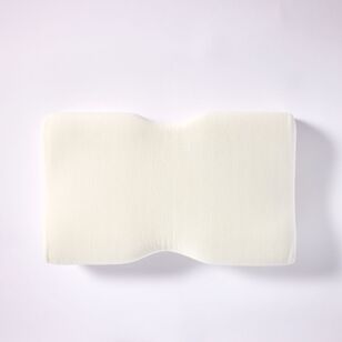 Soren Memory Foam Ergonomic Contoured Pillow White Standard