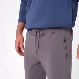 JC Lanyon Men's Alton Zipper Pocket Trackpant Charcoal