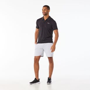 FILA Men's Roger Short Sleeve Polo Shirt Black