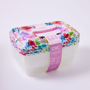 Cooking With Colour 20-Piece Rectangle Food Storage Floral