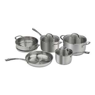 Swiss Diamond Premium Clad 6-teiliges Kochgeschirr-Set – 5-lagig, Induktionsgeeignet, Inklusive Pfannen & Töpfe