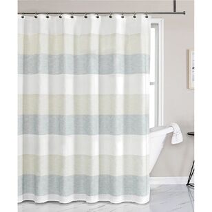 Soren Slub Stripe Shower Curtain Natural
