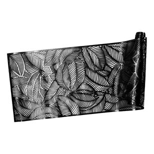 Maxwell & Williams Table Accents 35 x 180 cm Cut-Out Table Runner Leaf Black