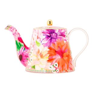 Maxwell & Williams Teas & C's Dahlia Daze 1L Teapot with Infuser Pink