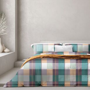 Odyssey Living Lennox Thermal Flannel Quilt Cover Set Multicoloured