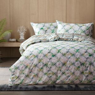 Dri Glo Paxton Quilt Cover Set Olive