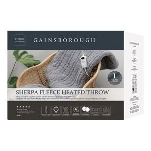 Gainsborough Sherpa Heated Throw Ash Grey G51588
