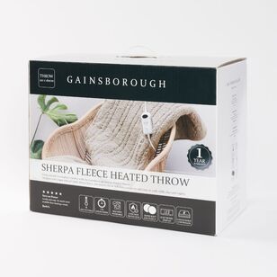 Gainsborough Sherpa Heated Throw - Cashmere G51587