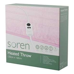 Soren Heated Throw Blush Pink IA0584I