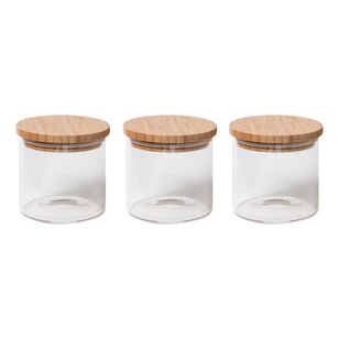 Smith + Nobel 3-Piece Bamboo & Glass Container Set