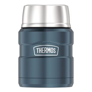 Thermos King 470 ml Stainless Steel Vacuum Insulated Food Jar Slate