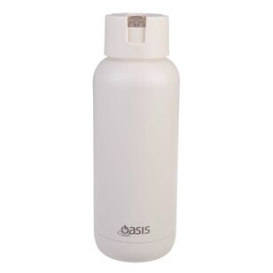 Oasis Moda Ceramic Lined Stainless Triple Wall Insulated 1 L Drink Bottle Alabaster