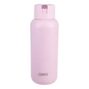 Oasis Moda Ceramic Lined Stainless Triple Wall Insulated 1 L Drink Bottle Pink Lemonade