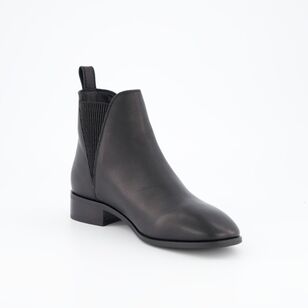 Khoko Women's Leather Danica Ankle Boot Black