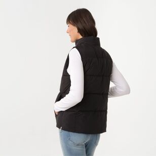 Khoko Collection Women's Puffer Vest Black