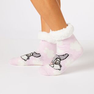 Disney Women's Thumper Bed Sock Lilac