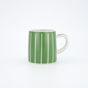 Chyka Home Candy Stripes Mug Green