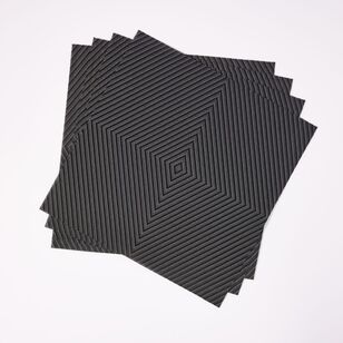 Elysian Porto 38 x 38 cm Placemat 4 Pack Black