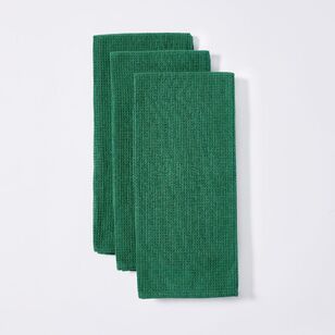 Smith + Nobel Waffle Tea Towel 3 Pack Green