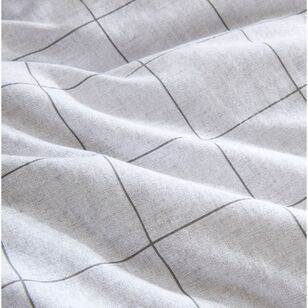 Kenneth Cole Holden Grid Quilt Cover Set Grey