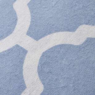 Soren Sienna Flannelette Sheet Combo Set Soft Blue