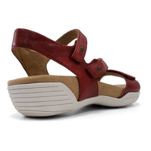 Halsa Women's Denia Triple Strap Sandal Red