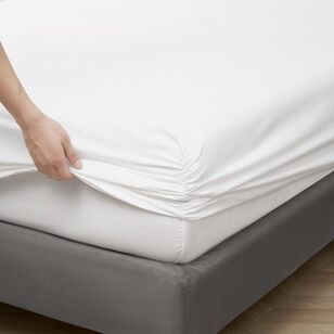 Elysian Adjustable Side Wall Fitted Sheet White