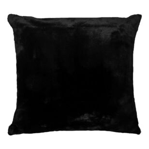 Soren Nevada Faux Fur Cushion Black 50 x 50 cm