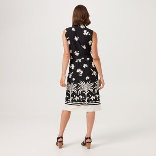 Jane Lamerton Women's Wrap Jersey Dress Print