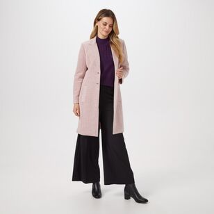 Leona Edmiston Ruby Women's Dynamic Coat Dust Pink
