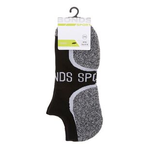 Bonds Men's Ultimate Comfort Low Cut Sock 2 Pack Black
