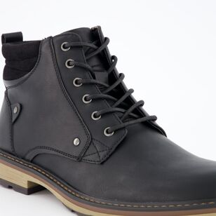 JC Lanyon Men's Andy Lace Up Ankle Boot Black
