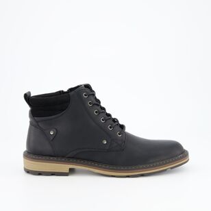 JC Lanyon Men's Andy Lace Up Ankle Boot Black
