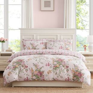 Laura Ashley Mayfield Bloom Quilt Cover Set Rose Pink
