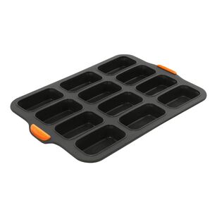 Bakemaster 35 x 24 cm Silicone 12 Cup Mini Loaf Pan