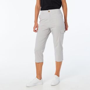 Khoko Collection Women's Crop Pant with Comfort Waist Stone