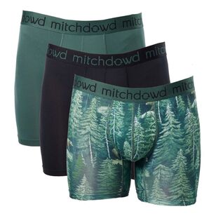 Mitch Dowd Men's Forest Bears Recycled Comfort Trunk 3 Pack Forest