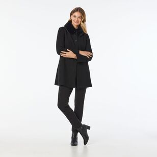 Leona Edmiston Ruby Women's Harrington Coat Black