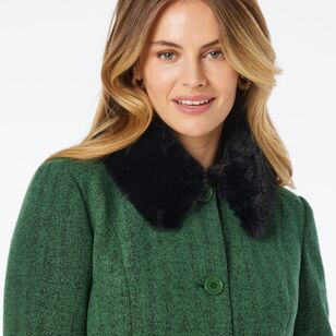 Leona Edmiston Ruby Women's Harrington Coat Green