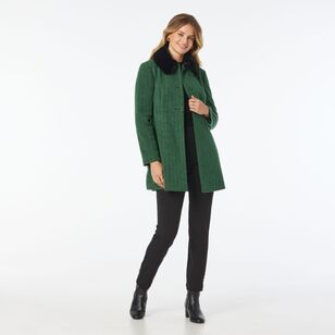 Leona Edmiston Ruby Women's Harrington Coat Green