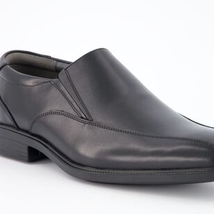Slatters Men's Sovereign Leather Shoe Black | Harris Scarfe