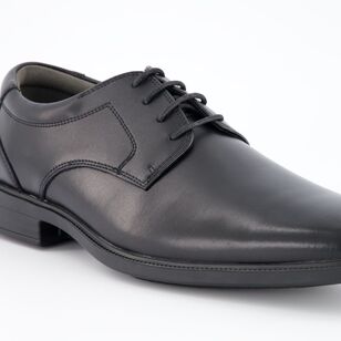 Slatters Men's Suave Leather Lace Up Shoe Black