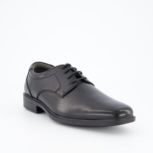 Slatters Men's Suave Leather Lace Up Shoe Black
