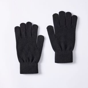 JC Lanyon Men's Essential Knitted Glove Black