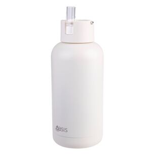 Oasis Moda Ceramic Lined Stainless Steel Triple Wall Insulated 1.5 L Drink Bottle Alabaster