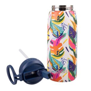 Oasis Double Wall Stainless Steel Insulated 780 mL Sports Bottle With Sipper Straw Calypso Dreams