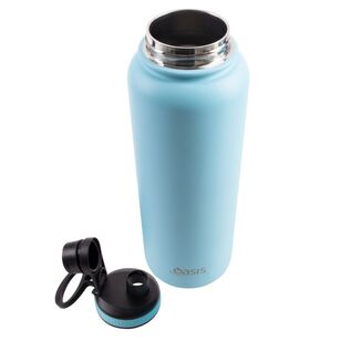 Oasis Double Wall Stainless Steel Insulated 1.1 L Challenger Sports Bottle With Screw Cap Island Blue